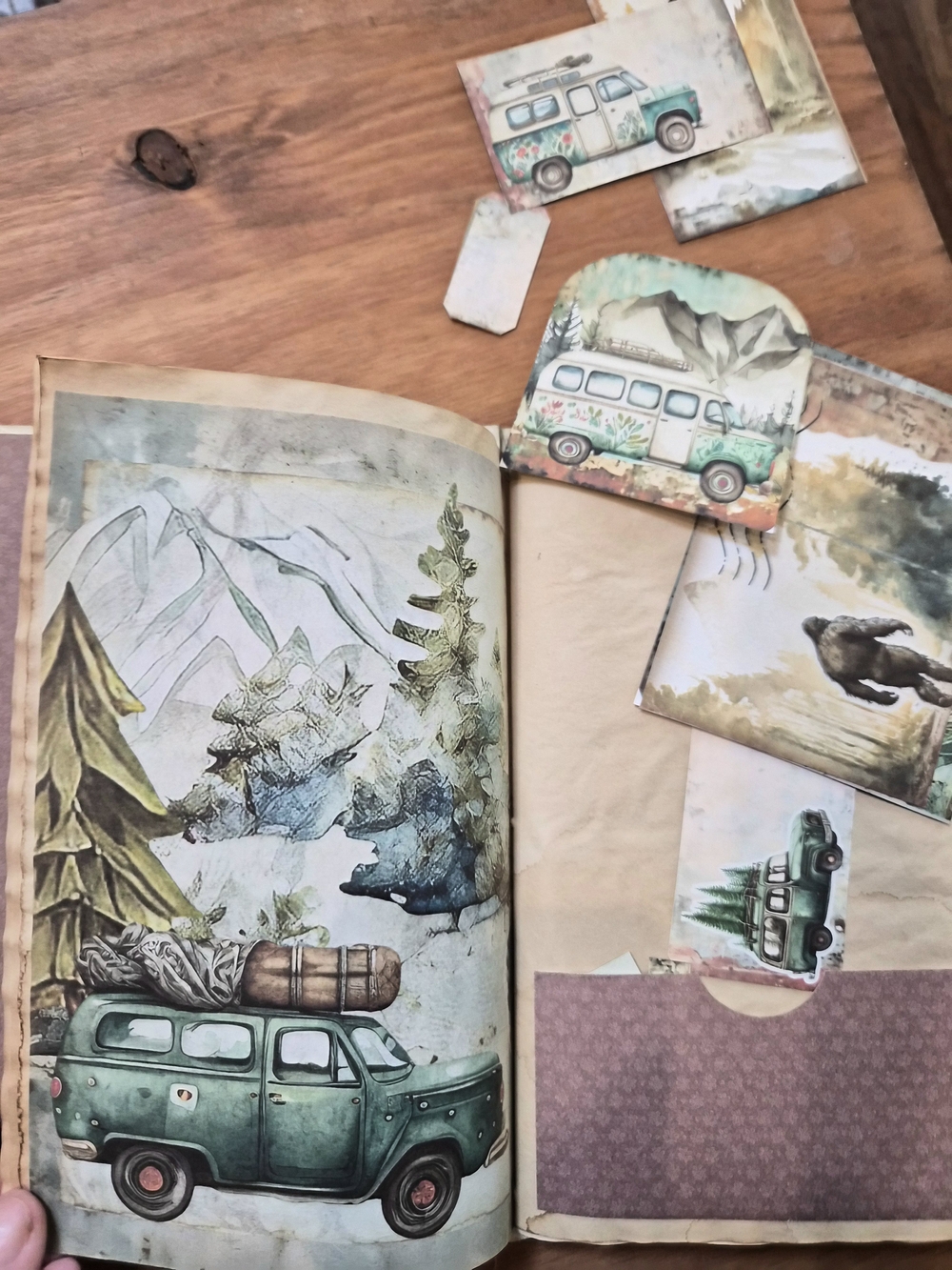 Handmade Vintage Bigfoot Decorative Journal Made From Recycled Material
